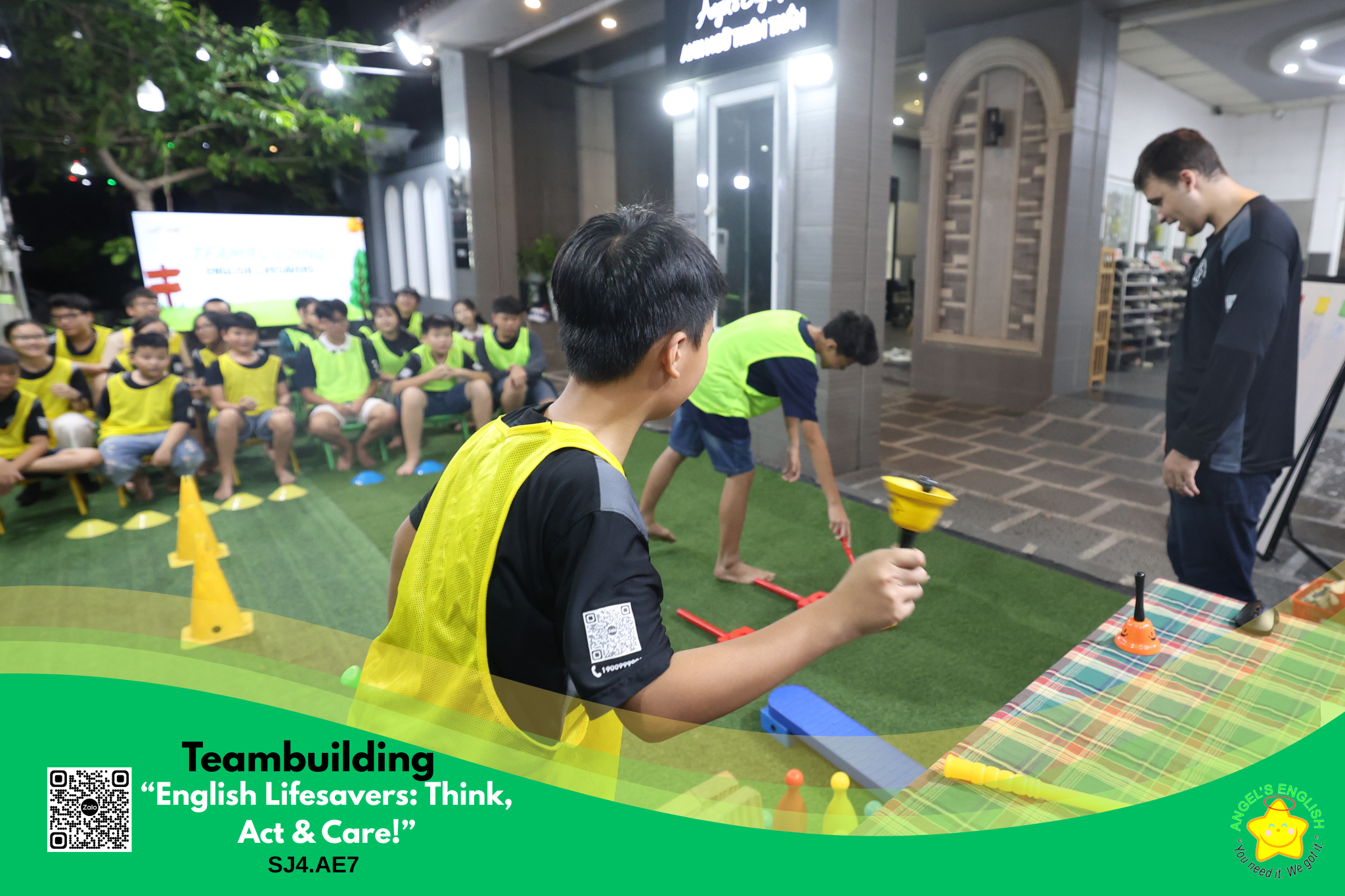TEAMBUILDING ” ENGLISH LIFESAVERS: THINK, ACT & CARE! ” – SJ4.AE7 | 05/06/2026