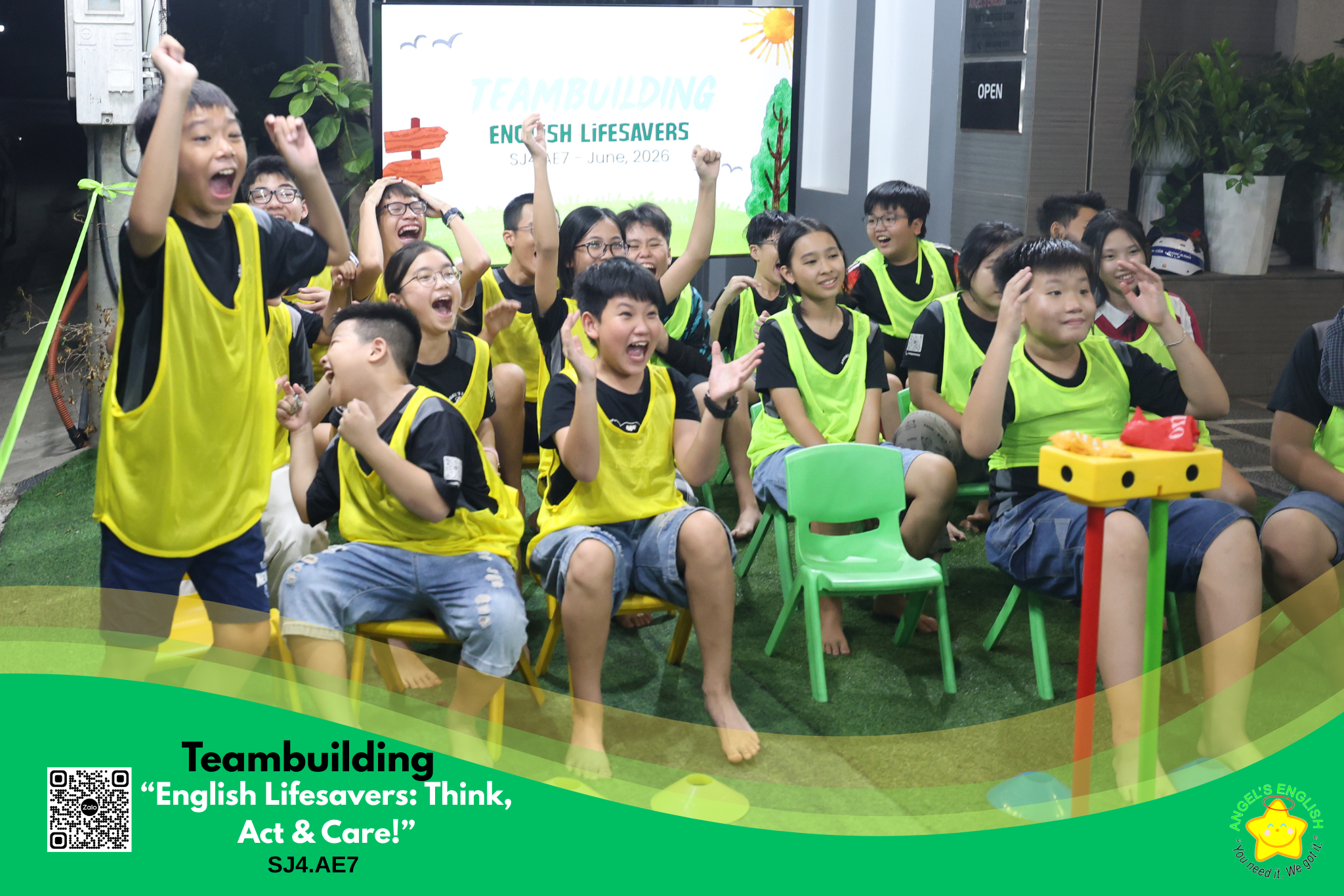 TEAMBUILDING ” ENGLISH LIFESAVERS: THINK, ACT & CARE! ” – SJ4.AE7 | 05/06/2026