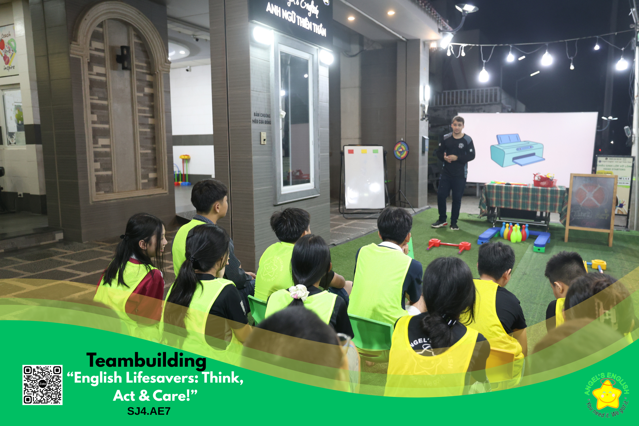 TEAMBUILDING ” ENGLISH LIFESAVERS: THINK, ACT & CARE! ” – SJ4.AE7 | 05/06/2026