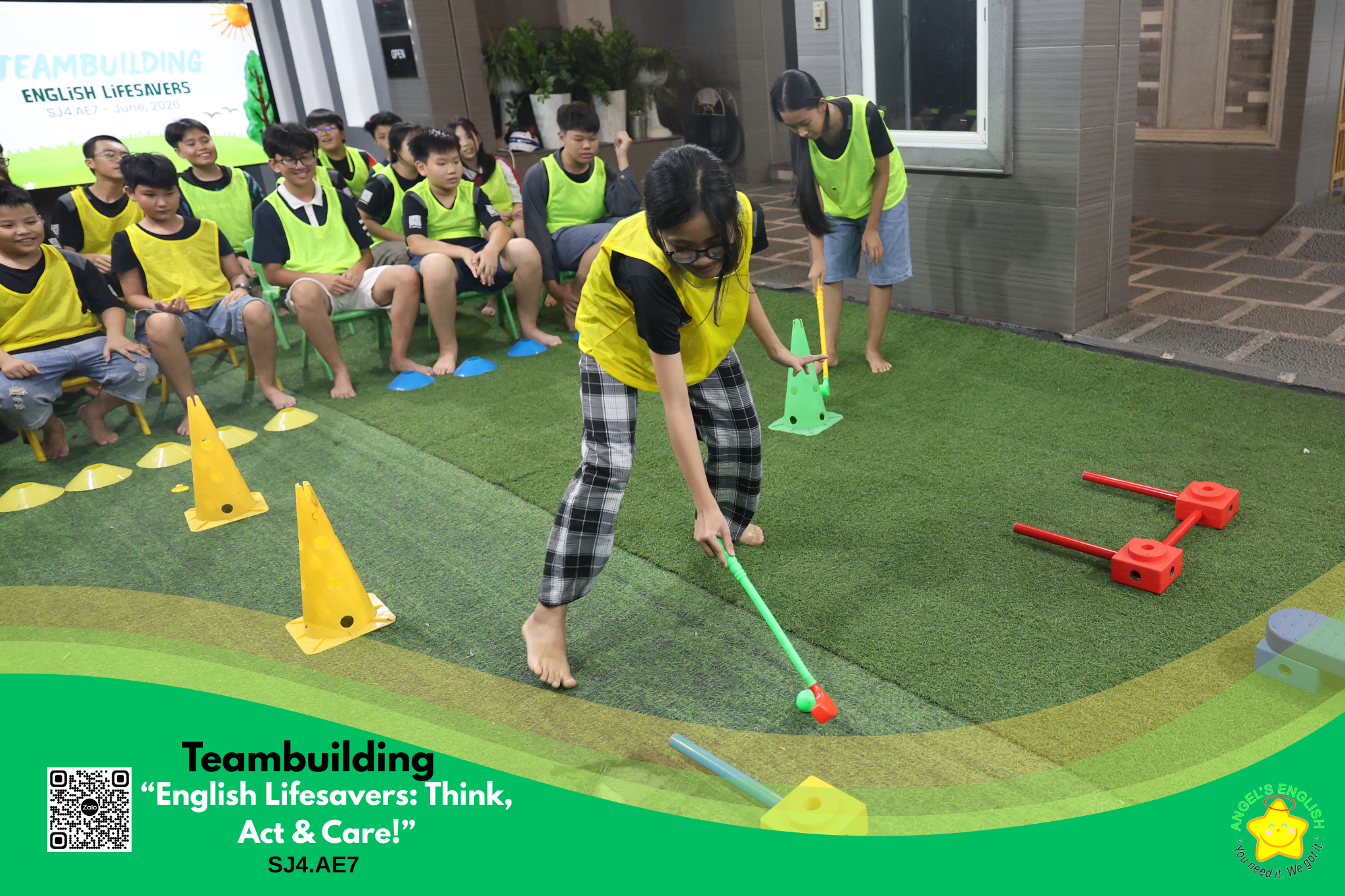 TEAMBUILDING ” ENGLISH LIFESAVERS: THINK, ACT & CARE! ” – SJ4.AE7 | 05/06/2026