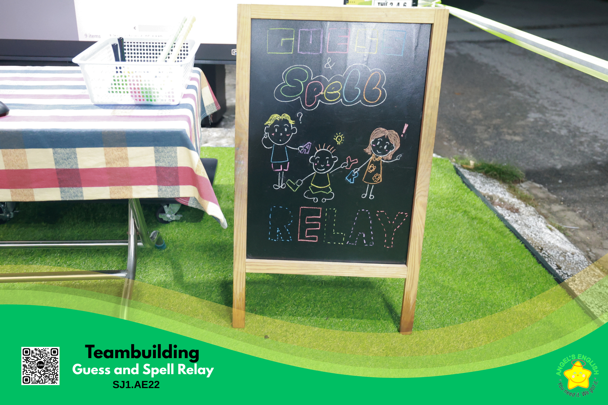 TEAMBUILDING GUESS AND SPELL RELAY LỚP SJ1.AE22 NGÀY 30/07/2026