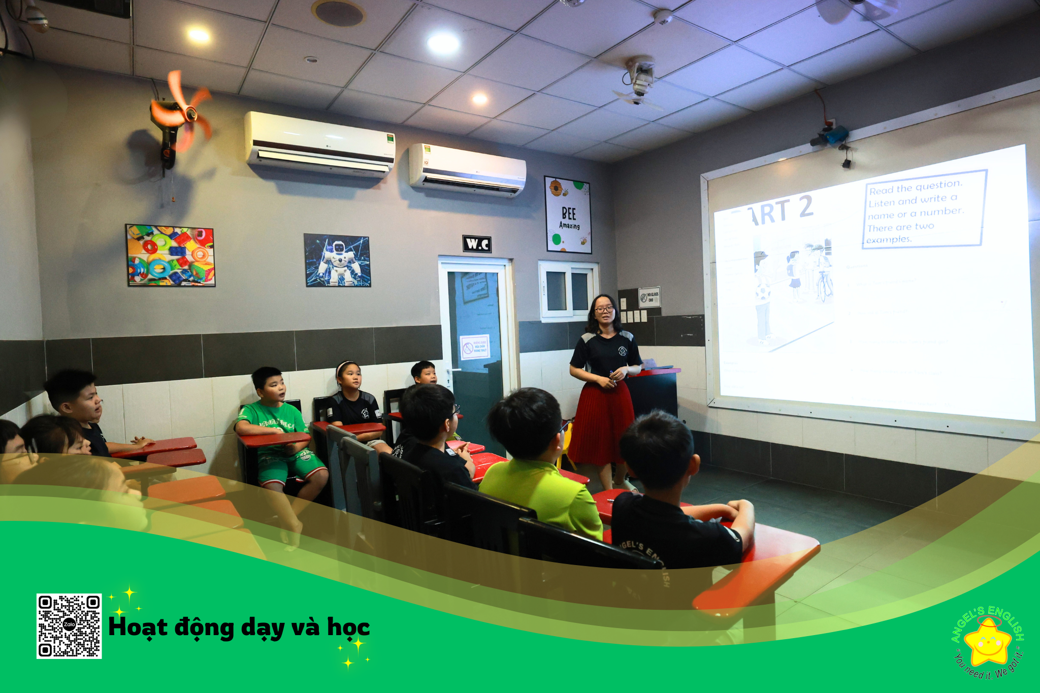 MỖI BUỔI HỌC – MỘT TRẢI NGHIỆM, MỖI NGÀY – MỘT BƯỚC TIẾN CÙNG ANGEL’S ENGLISH!