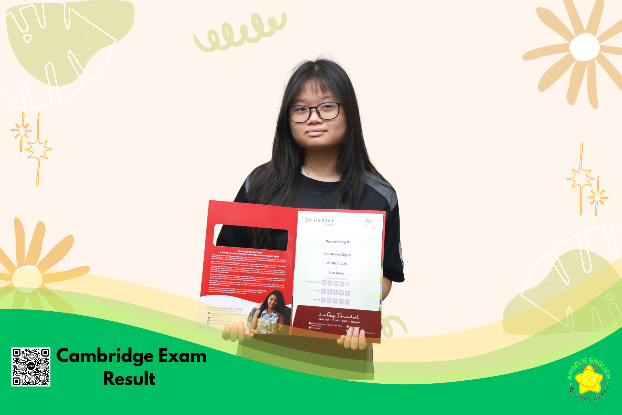 CHÚC MỪNG CÁC HỌC VIÊN NHẬN KẾT QUẢ KỲ THI CAMBRIDGE!