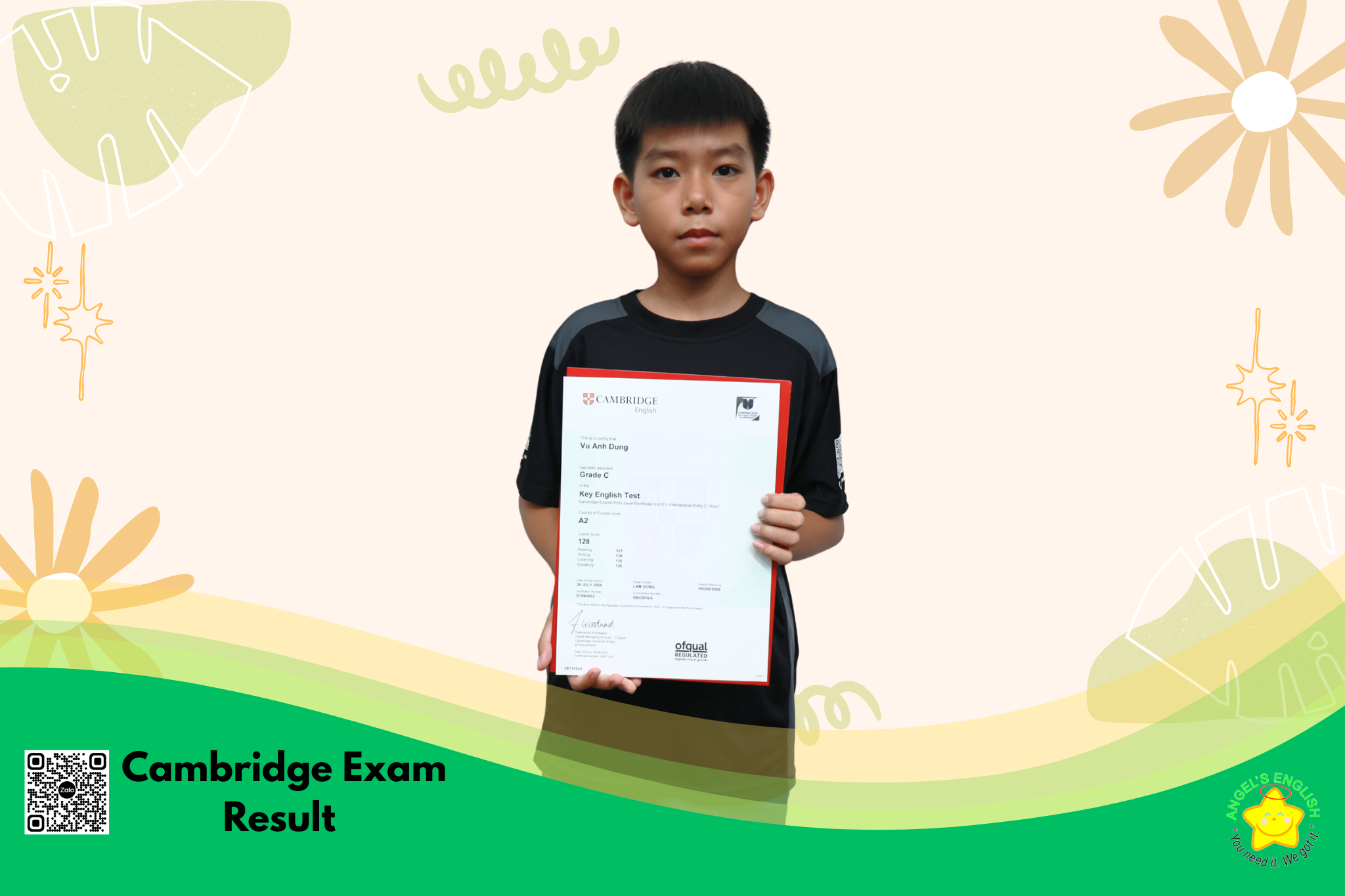 CHÚC MỪNG CÁC HỌC VIÊN NHẬN KẾT QUẢ KỲ THI CAMBRIDGE!
