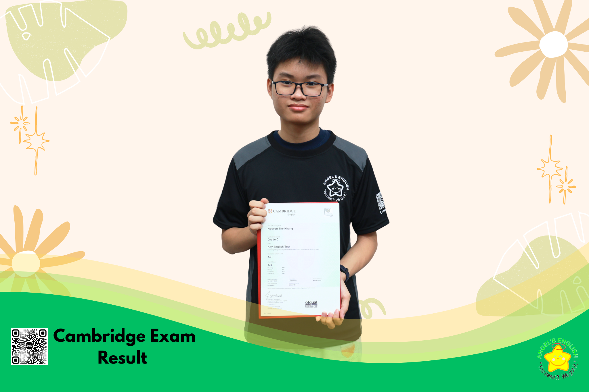 CHÚC MỪNG CÁC HỌC VIÊN NHẬN KẾT QUẢ KỲ THI CAMBRIDGE!